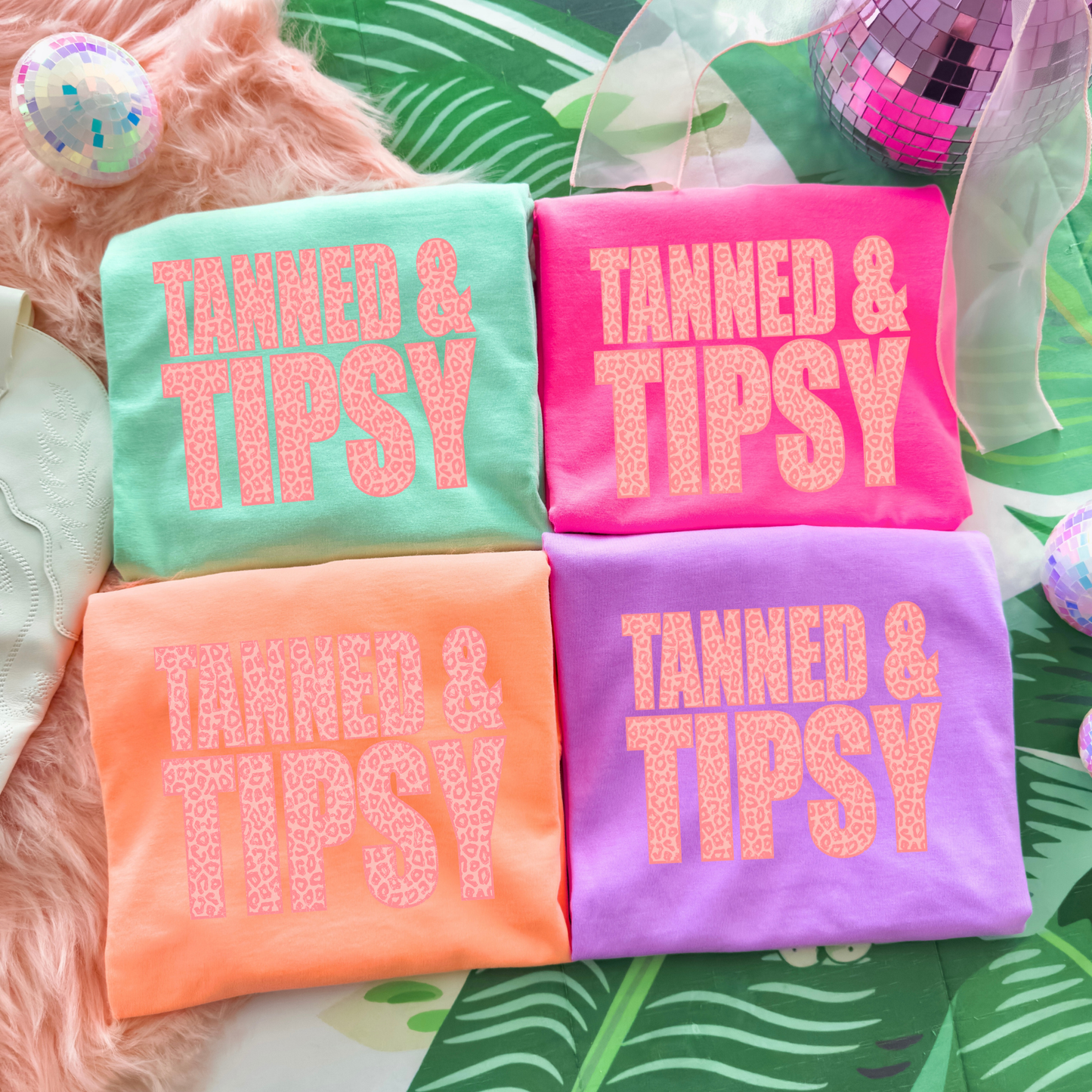 TANNED & TIPSY Tee