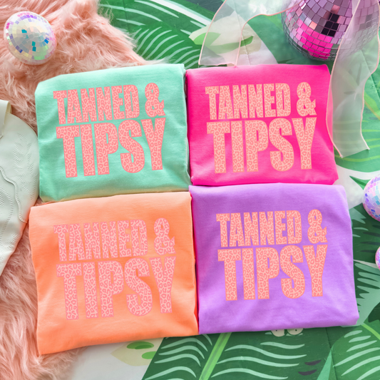 TANNED & TIPSY Tee