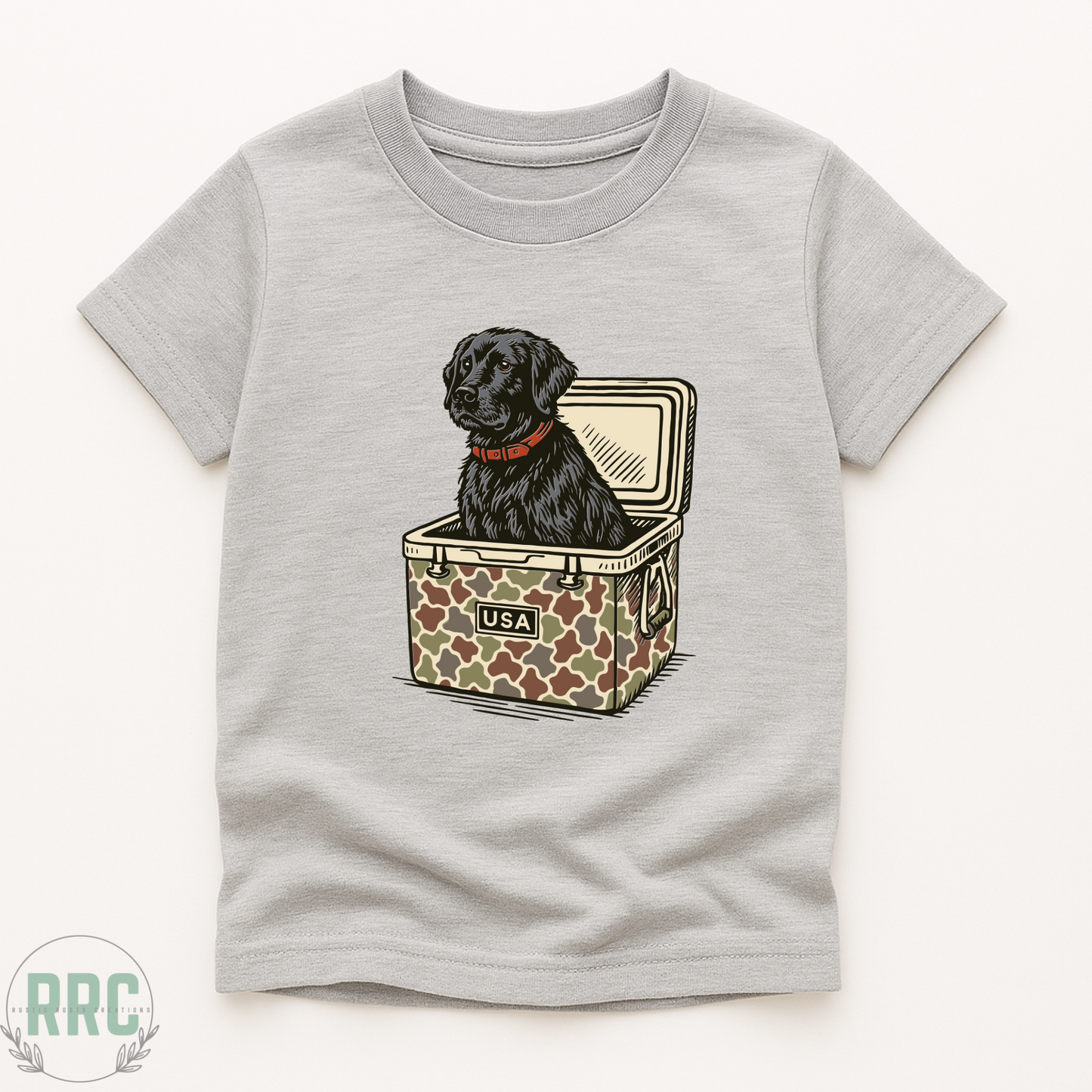 Youth Black Lab Camo Cooler *GILDEN*