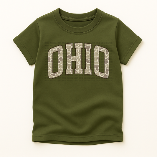 Youth OHIO Camo Tee