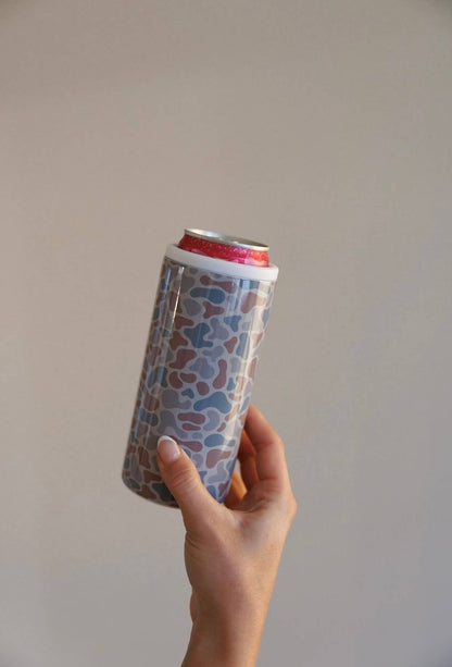 Duck Camo Slim Can Cooler