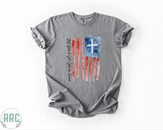 American Flag Watercolors *COMFORT COLORS*