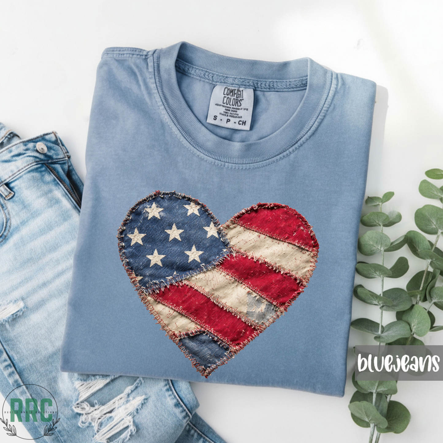 American Heart Patchwork *COMFORT COLORS*