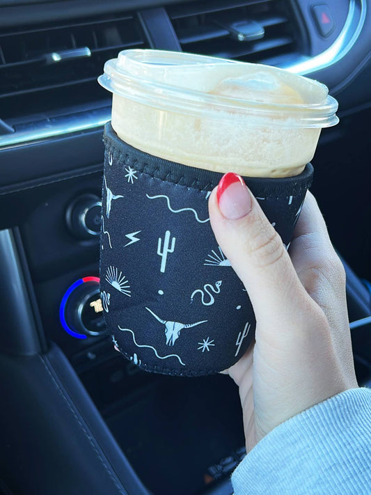 Black Southwest Iced Coffee Sleeve/Koozie - 16oz