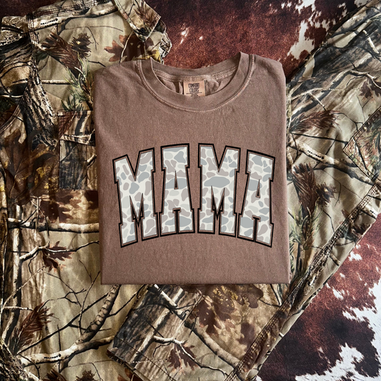 MAMA Light Duck Camo Tee *COMFORT COLORS*