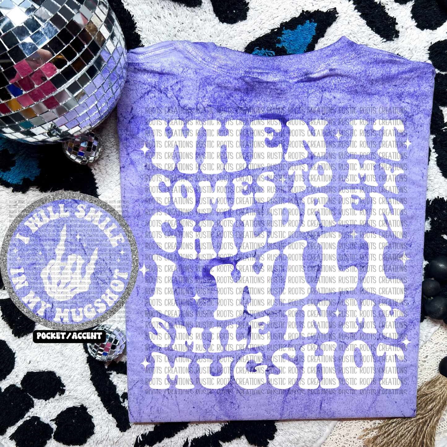 When It Comes To My Kids White Font Tee *COMFORT COLORS*